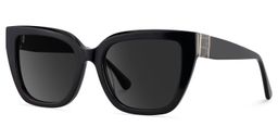 Tamarrah Black Cat eye Sunglasses2