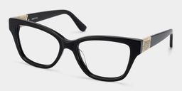 Miranda Black Cat eye Glasses3
