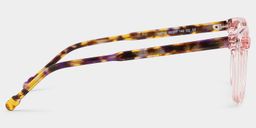 Marigold Pink Tortoise Rectangle Glasses4