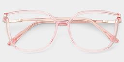 Rodz Flesh-Pink Square Glasses1