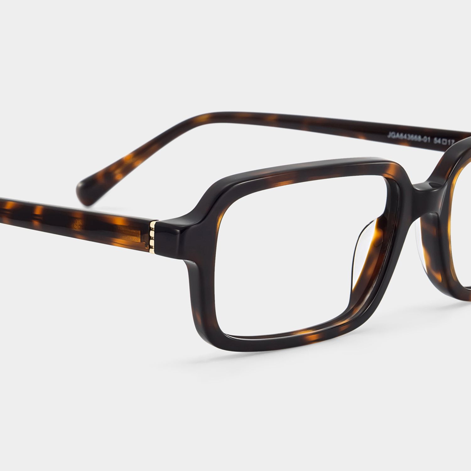 Danielle Matte Brown Tortoise Rectangle Glasses | ZEELOOL5