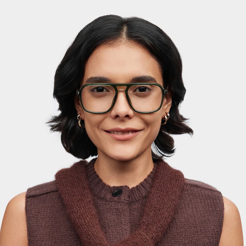 Kilworth Green Aviator Glasses