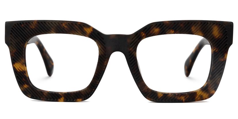 Keisa Tortoise Rectangle Glasses