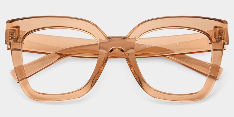 Malcolm Beige Square Glasses