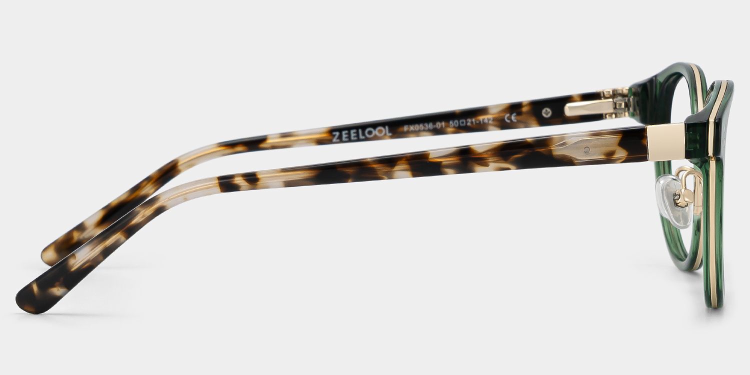 Matthew Round Green Glasses | Zeelool Glasses3