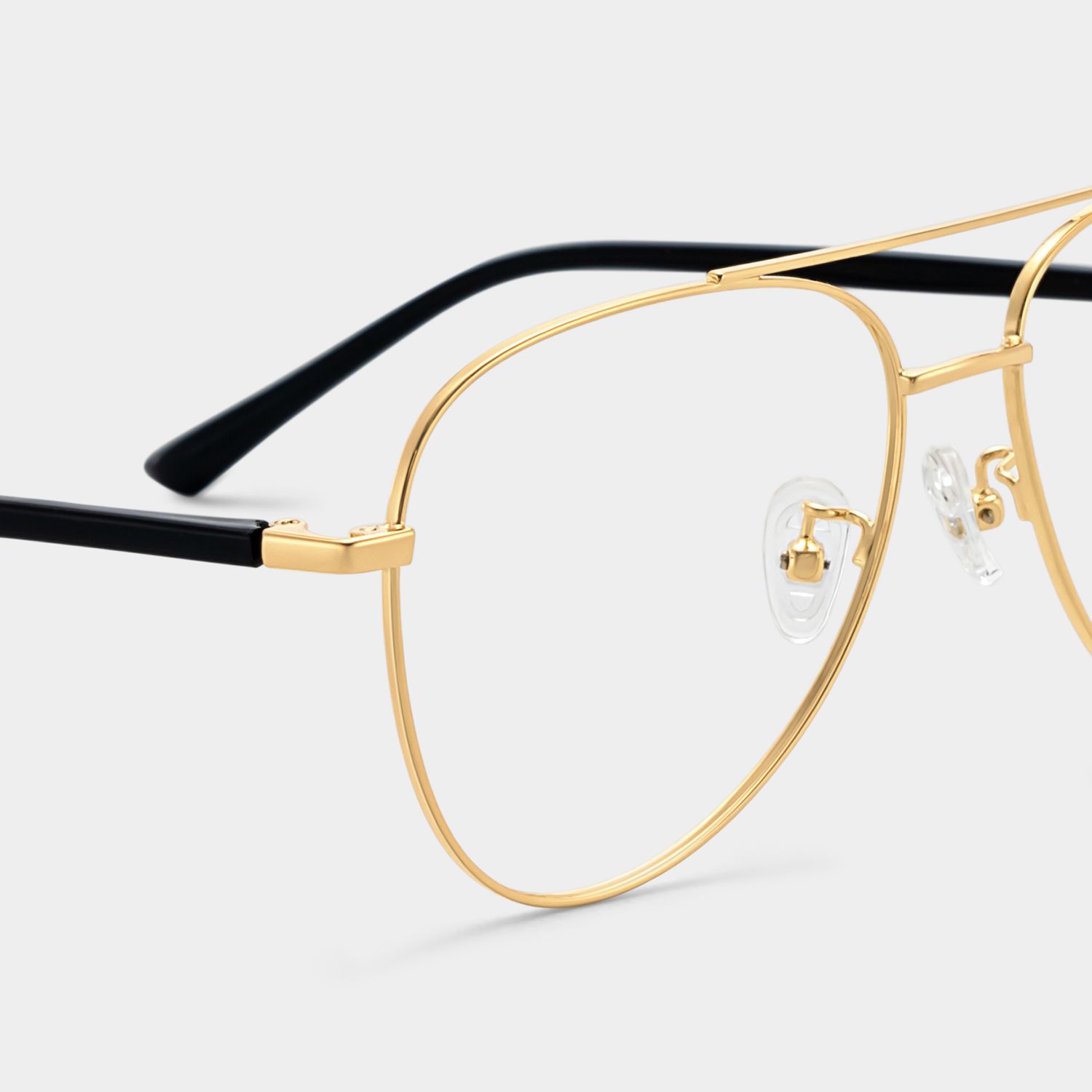 Paige Aviator Gold Glasses | Zeelool Glasses5