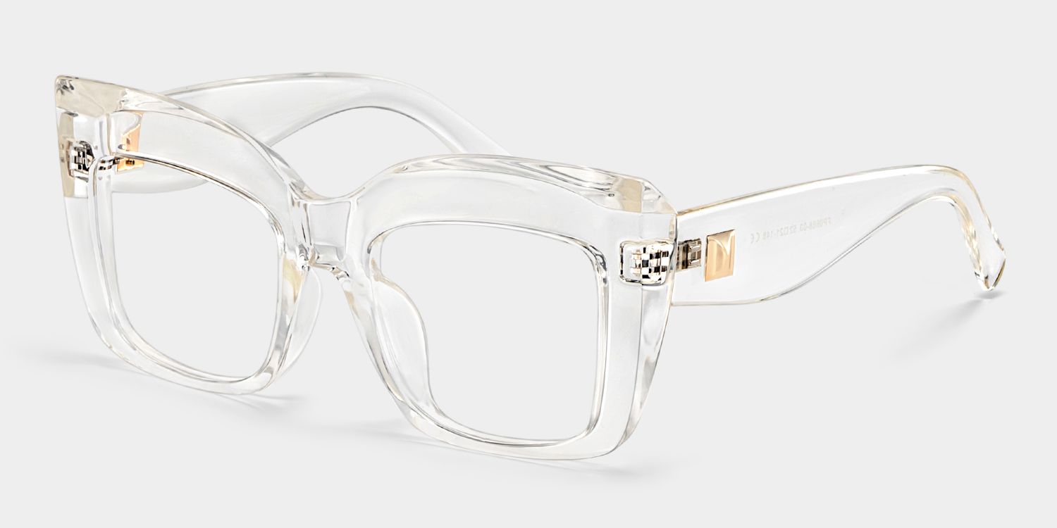 Alberta Cat Eye Clear Thick Eyeglass Frames for Women | ZEELOOL2
