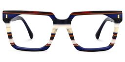 Laguer Blue Rectangle Glasses3