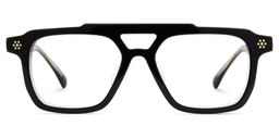 Mercurio Black Aviator Glasses1