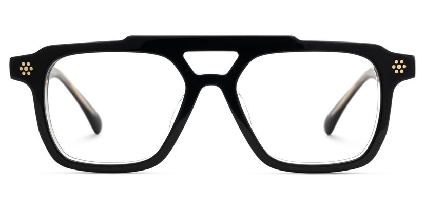 Mercurio Black Aviator Glasses