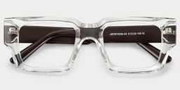 Garza Clear Rectangle Glasses1