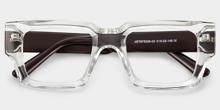 Garza Clear Rectangle Glasses