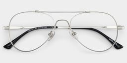Chaima Silver Aviator Glasses1