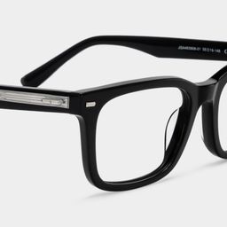 Patrick Black Rectangle Glasses5