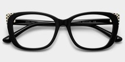 Madeline Black Cat eye Glasses2
