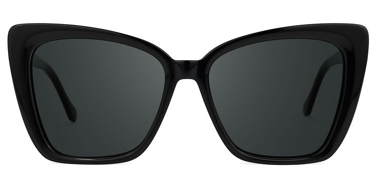 Shanell Black Butterfly Sunglasses