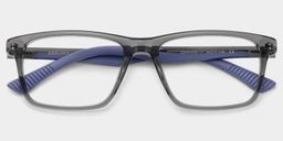 Bastian Gray Rectangle Glasses2