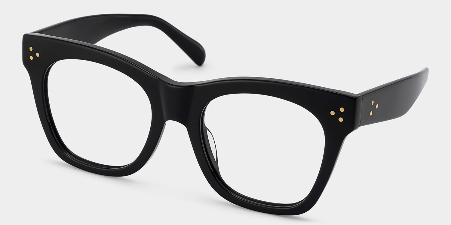 Gordon Rectangle Black Eyeglasses & Glasses Frames2