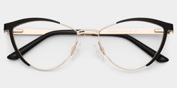 Sydney Black Cat eye Glasses2