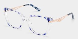 Margret Blue Cat eye Glasses3