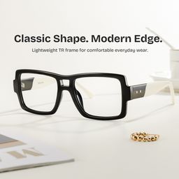 Nora Black Aviator Glasses0