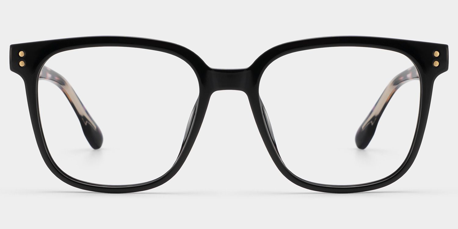 Donnalyn Black Square Natural Eyewear | ZEELOOL1