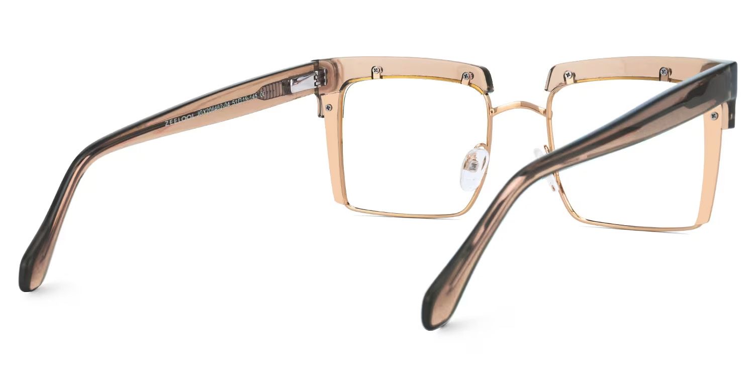 Designer Kiana Beige Frame Glasses | Zeelool4