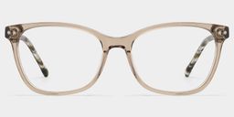 Marigold Brown Rectangle Glasses0