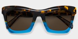 Benitez Blue Rectangle Sunglasses1