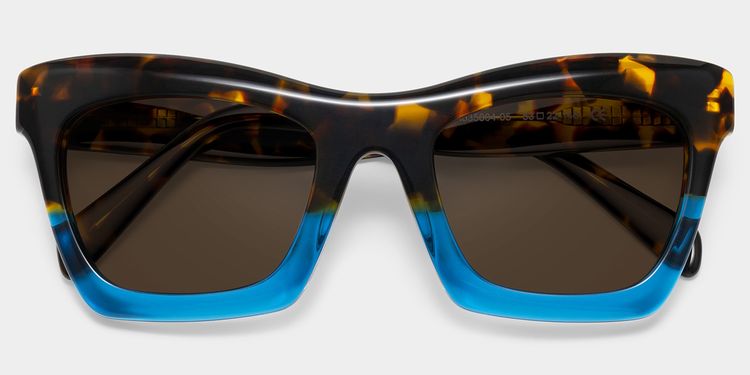 Benitez Blue Rectangle Sunglasses