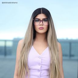 Donnalyn Purple Square Glasses5