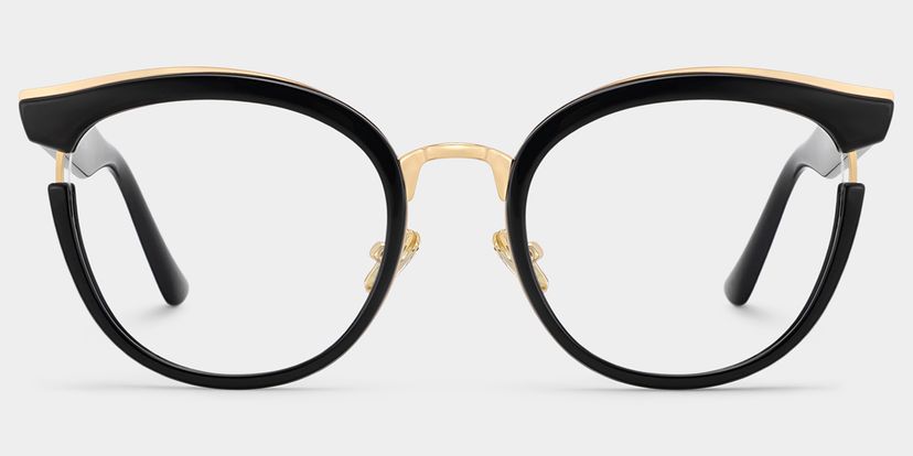 Laraine Black Cat eye Glasses