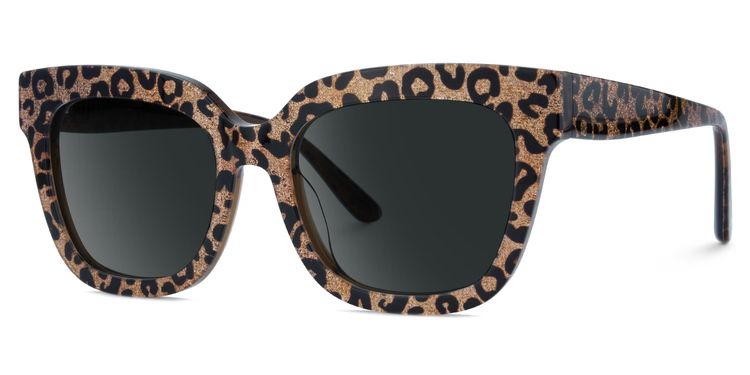 Yaniska Leopard Square Sunglasses