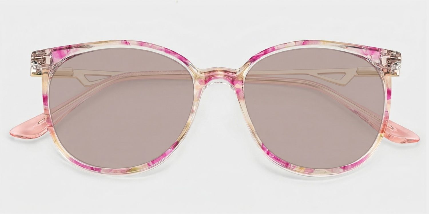 Chanty Round Pink Frame Sunglasses Online Sale | ZEELOOL1