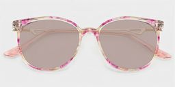 Chanty Pink Round Sunglasses1