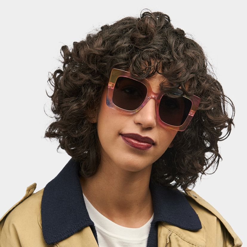 Qatar Multicolor Square Sunglasses