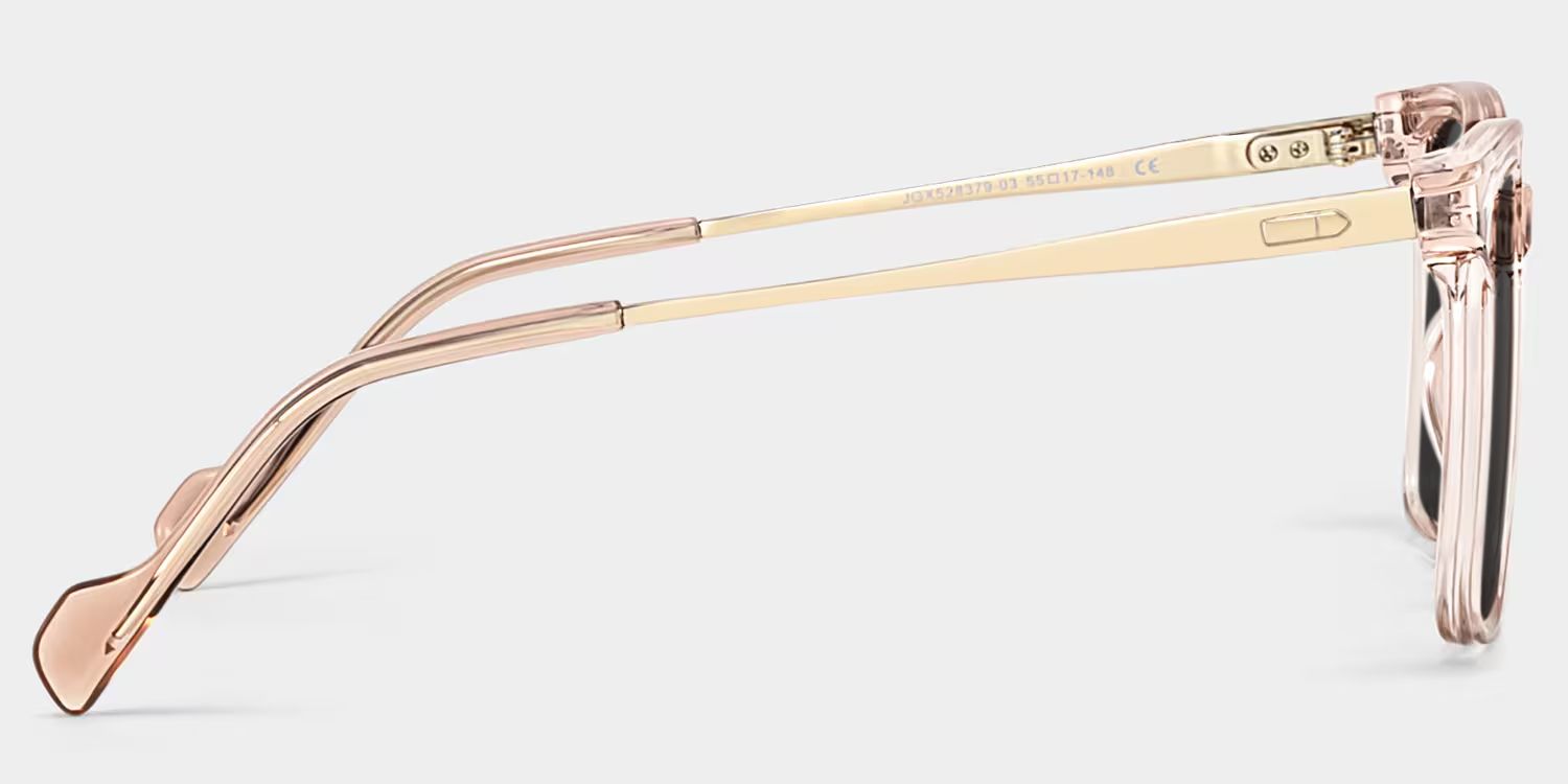 Zeyna Square Beige Prescription Sunglasses | ZEELOOL3