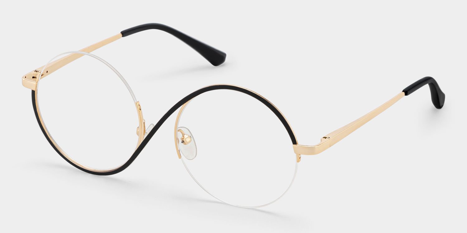 Witch Glasses - Flozif Round Black Frame Glasses | Zeelool4