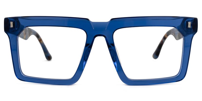 Moreland Blue Rectangle Glasses