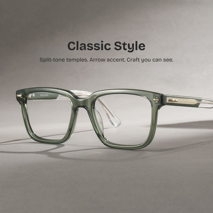 George Green Rectangle Glasses
