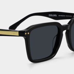Vickerie Black Rectangle Sunglasses4