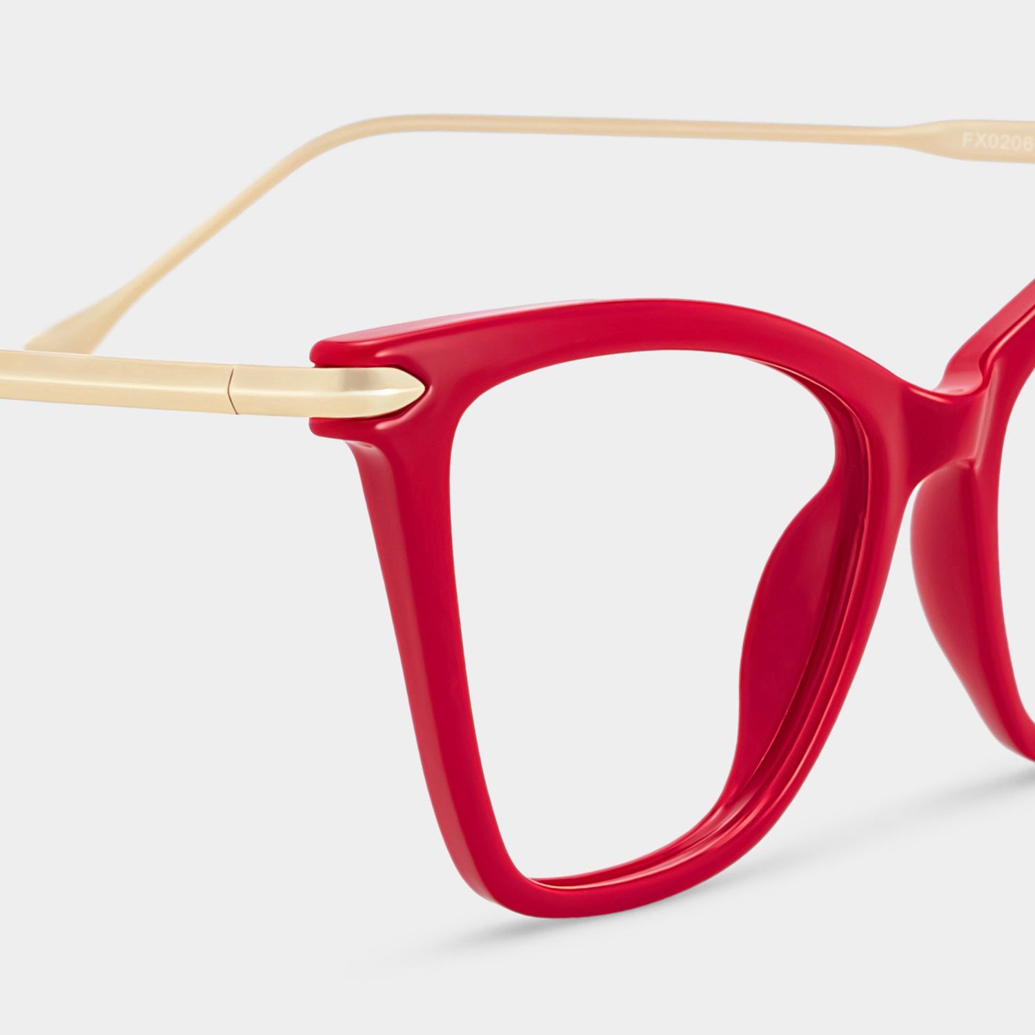 Cat Eye Red Glasses | Zeelool Glasses4