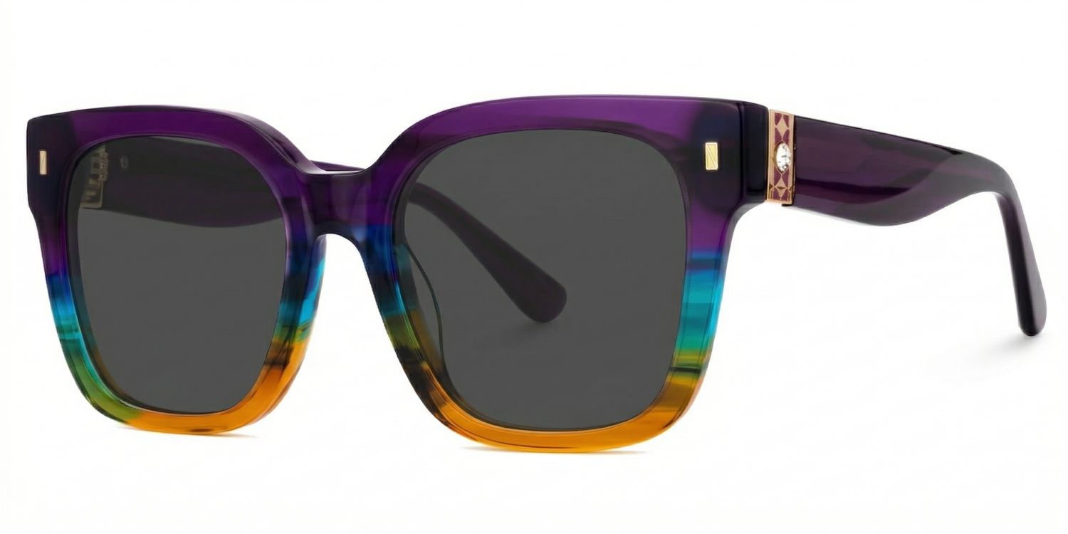 Scicluna Square Multicolor Prescription Sunglasses | ZEELOOL1
