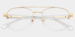 Emily Light Gold Aviator Glasses2