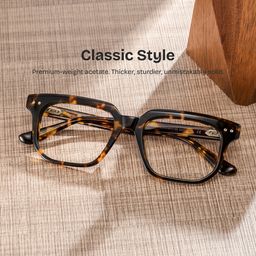 Michael Tortoise Square Glasses0