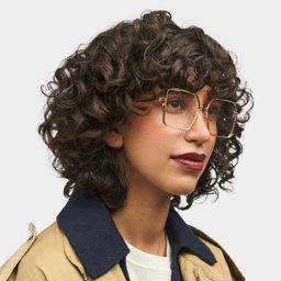 Toure Gold Square Glasses1