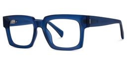 Amadeo Blue Rectangle Glasses3