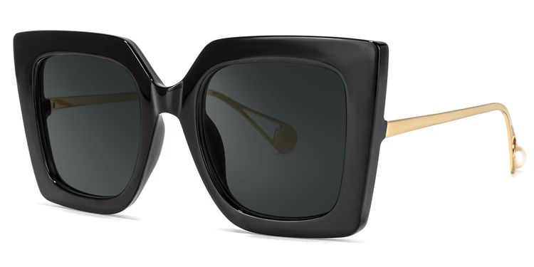 Qatar Black Square Sunglasses