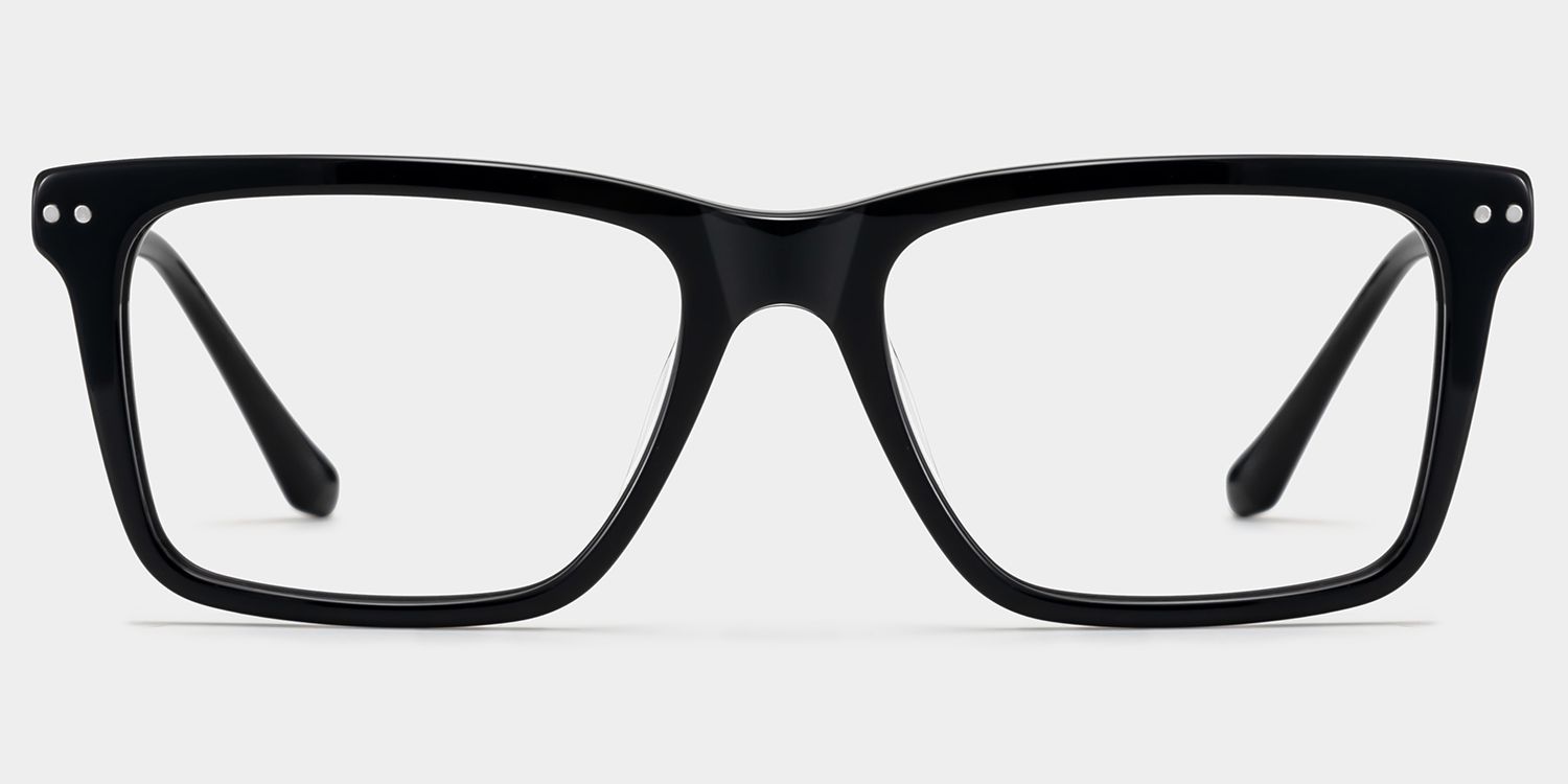 Harper Black Frame Prescription Glasses with Rectangle Shape | ZEELOOL1