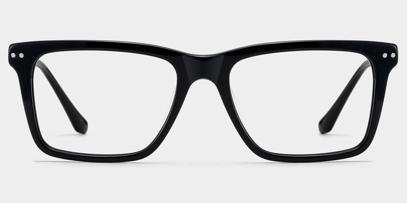 Harper Black Rectangle Glasses